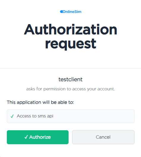 OAuth request